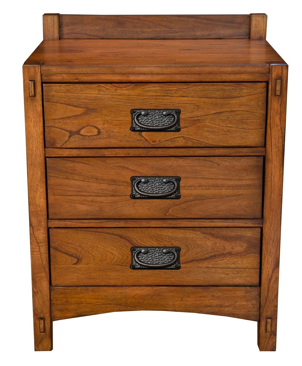 Mission style oak shop nightstands